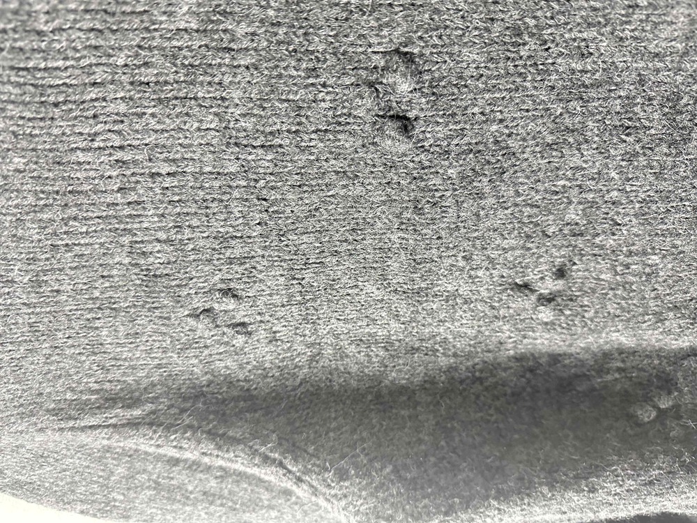 GAP Sweater Women Size Medium Charcoal Grey Pullover Funky Crew Neck Long Sleeve - Picture 6 of 10